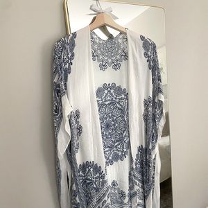 White/Blue Patterned Tunic